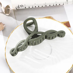 Solid Matte Hair Claw Clip Non Slip Strong Hold Grip Hair Jaw Clip