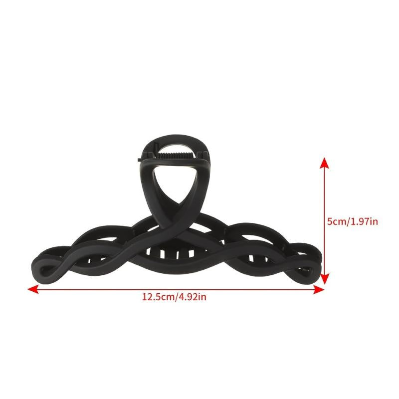 Solid Matte Hair Claw Clip Non Slip Strong Hold Grip Hair Jaw Clip