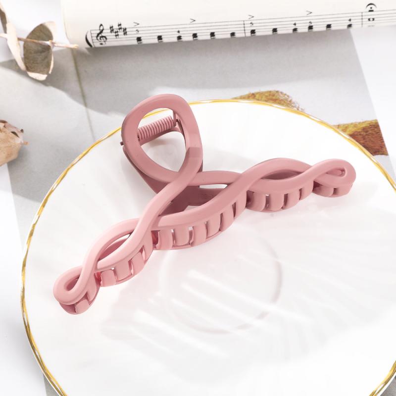 Solid Matte Hair Claw Clip Non Slip Strong Hold Grip Hair Jaw Clip