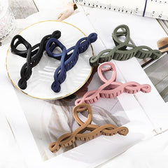 Solid Matte Hair Claw Clip Non Slip Strong Hold Grip Hair Jaw Clip