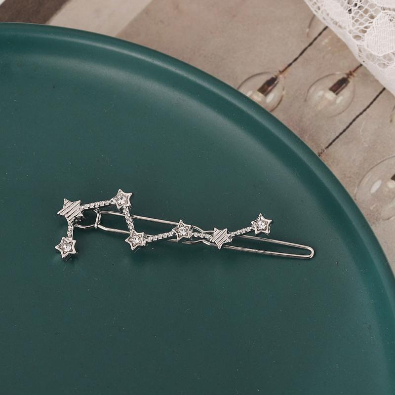 Rhinestone Star Decor Hair Clip for Women and Girls