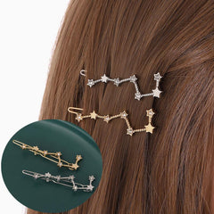 Rhinestone Star Decor Hair Clip for Women and Girls