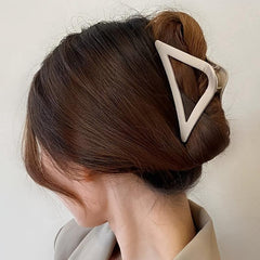 Matte Hair Claw Ponytail Holder Solid Shark Claw Hair Accessories