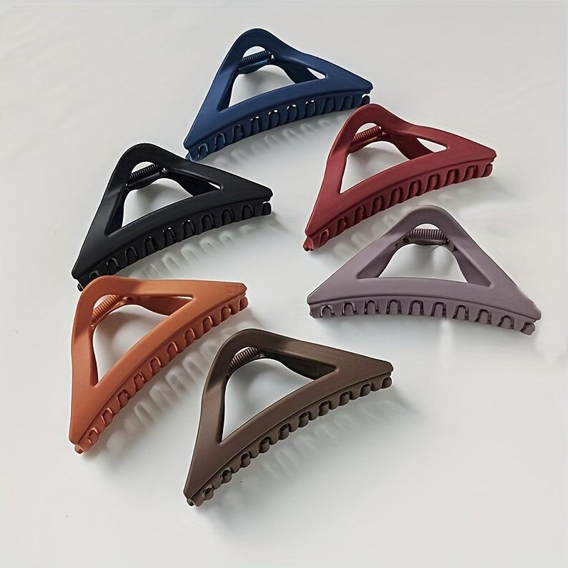 Matte Hair Claw Ponytail Holder Solid Shark Claw Hair Accessories