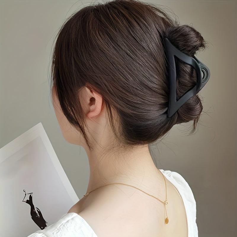 Matte Hair Claw Ponytail Holder Solid Shark Claw Hair Accessories