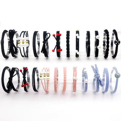12pcs Hair Tie Set Bow Knotted Hair Rope Pearl Elastic Ponytail Holder