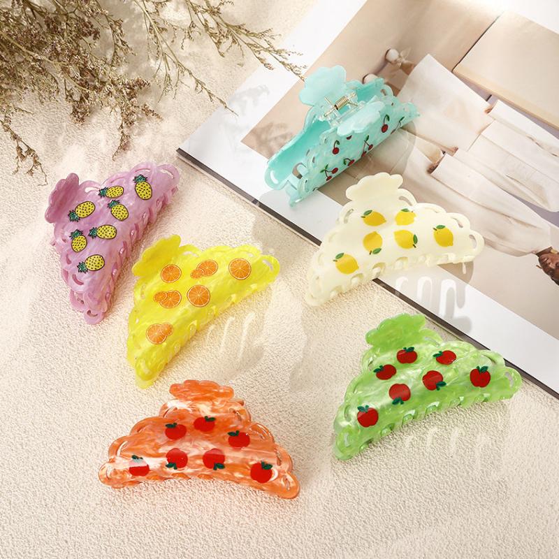 Fruit Hair Claw Clips Large Sweet Styling Accessories 1pc