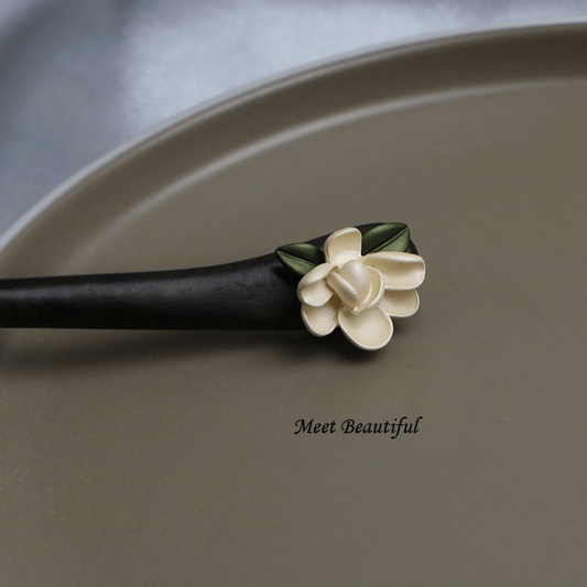 Wooden Flower Hairpin Hair Stick Chinese Style Hair Accessories