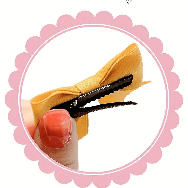 2pcs Bow Decor Hair Clip French Barrette Headwear