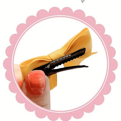 2pcs Bow Decor Hair Clip French Barrette Headwear