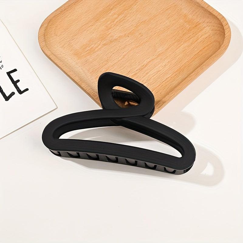 Matte Coffee Shark Claw Hair Claw Women Hair Accessories