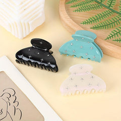 Acetate Hair Claw Clip Rhinestone Star Hair Decoration