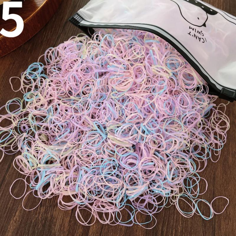 Colorful Elastic Hair Scrunchies Ponytail Holder Bands