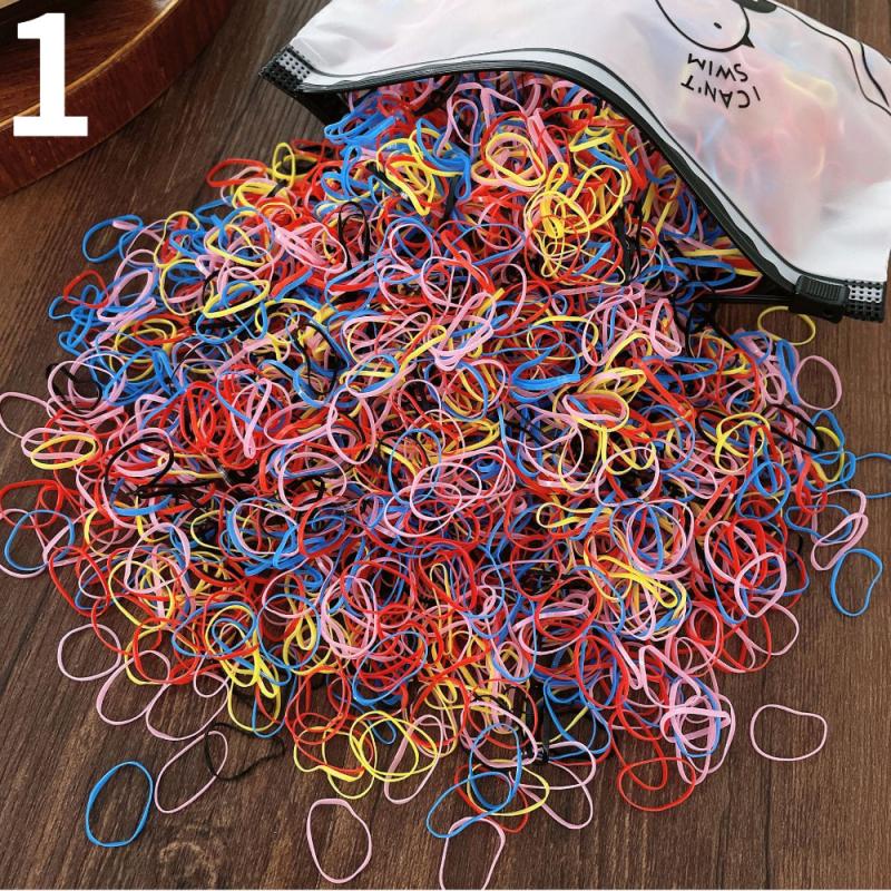 Colorful Elastic Hair Scrunchies Ponytail Holder Bands