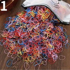 Colorful Elastic Hair Scrunchies Ponytail Holder Bands