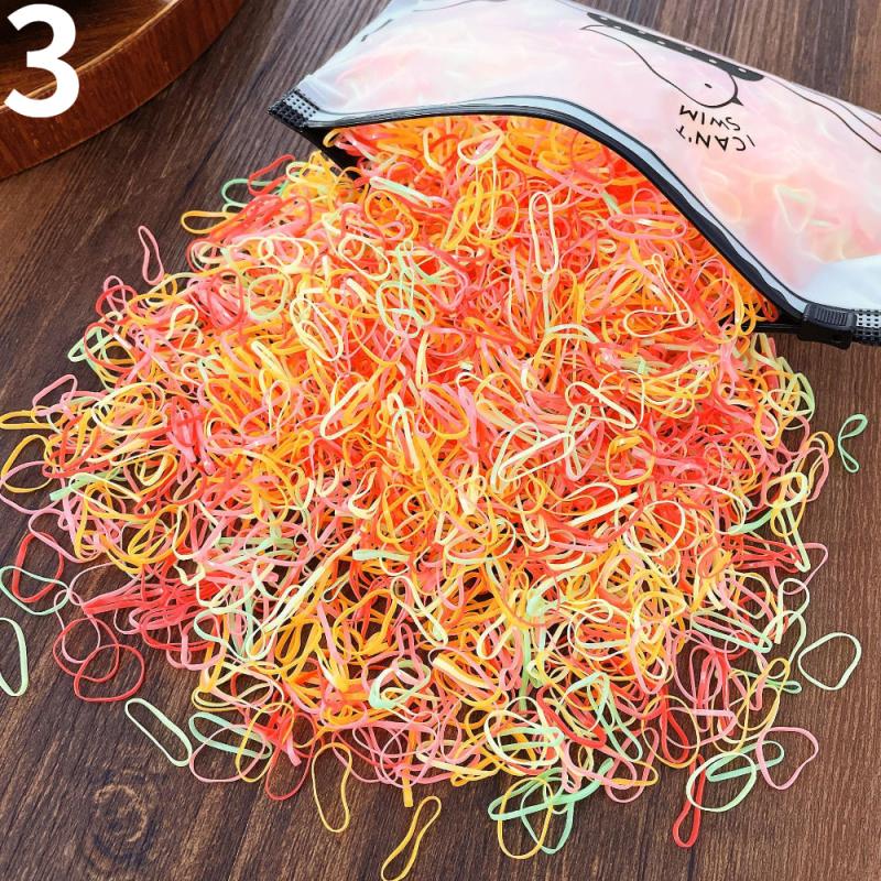 Colorful Elastic Hair Scrunchies Ponytail Holder Bands