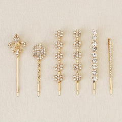 Rhinestone Bobby Pin Side Clip Bangs Clip Head Jewelry Set
