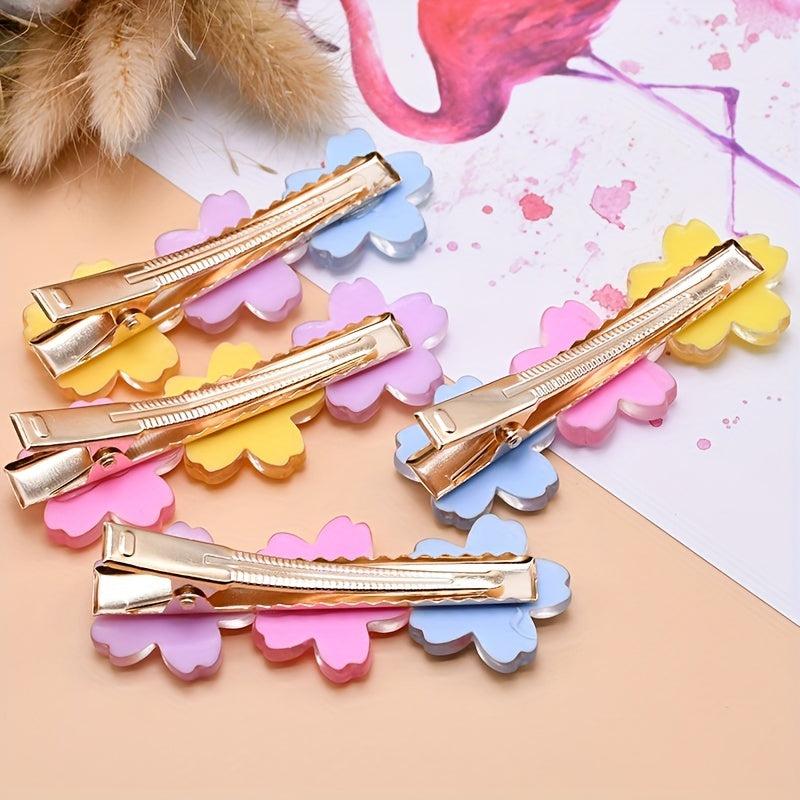 Resin Flower Hair Clip French Barrette Hair Accessories