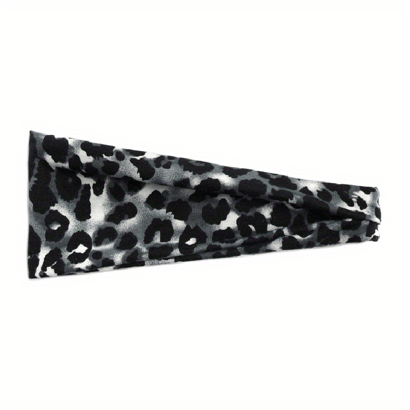 Floral Sports Sweatband Leopard Snake Headband