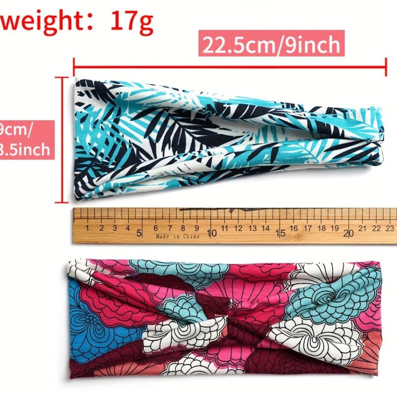 Floral Sports Sweatband Leopard Snake Headband