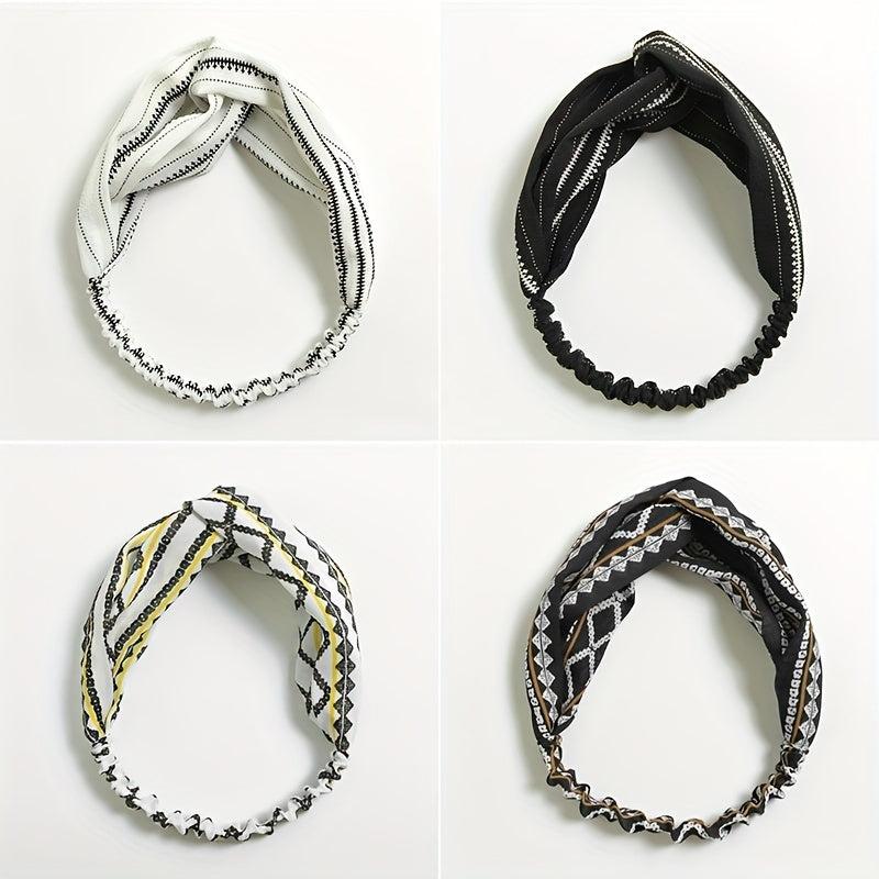 Floral Sports Sweatband Leopard Snake Headband