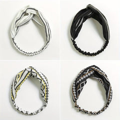 Floral Sports Sweatband Leopard Snake Headband