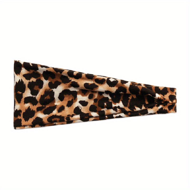 Floral Sports Sweatband Leopard Snake Headband