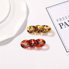 2pcs Acetic Acid Chain Duckbill Hair Clips for Women Girls