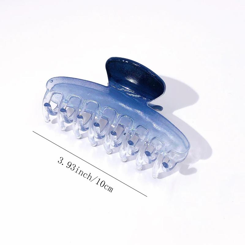 6pcs Gradient Hair Claw Transparent Hair Claw Girls Hair Accessories
