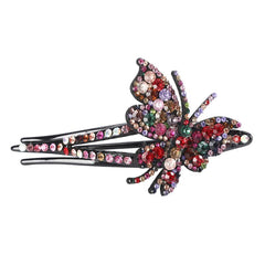Rhinestone Butterfly Hair Claw Clip Crystal Hair Combs Female Accessories