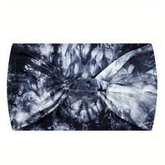 Boho Tie Dye Wide Head Wrap Turban Stretch Headband