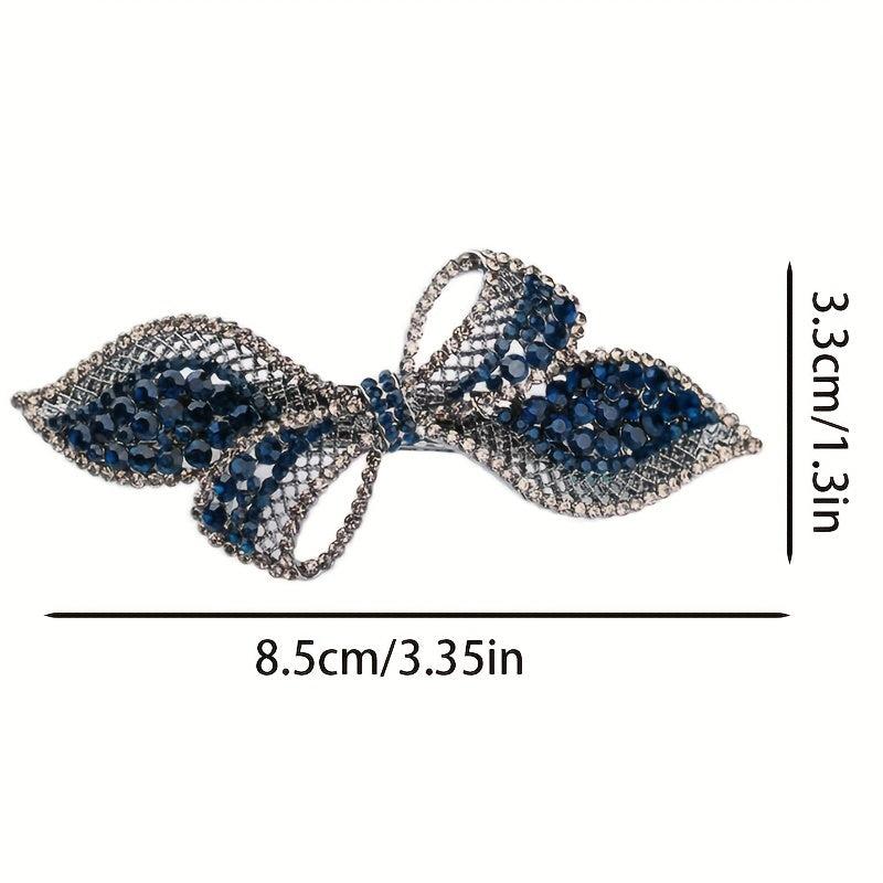 Butterfly Decor Hair Clip Rhinestone Hair Barretts Crystal Hair Clips