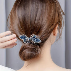 Butterfly Decor Hair Clip Rhinestone Hair Barretts Crystal Hair Clips