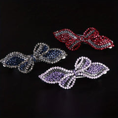 Butterfly Decor Hair Clip Rhinestone Hair Barretts Crystal Hair Clips
