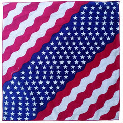 American Flag Square Scarf Breathable Handkerchief Headscarf