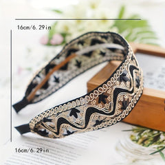 Boho Lace Sequin Headband Retro Style Hair Accessories Women