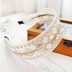 Boho Lace Sequin Headband Retro Style Hair Accessories Women