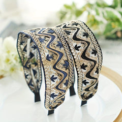 Boho Lace Sequin Headband Retro Style Hair Accessories Women
