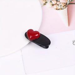 4pcs Retro Heart Decor Hair Clips Hair Pins Hair Accessories For Women Girls