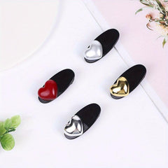 4pcs Retro Heart Decor Hair Clips Hair Pins Hair Accessories For Women Girls