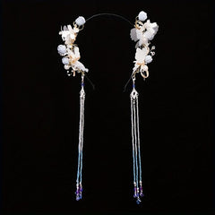Chinese Style Hairband With Tassel Butterfly Flower Holiday Jewelry