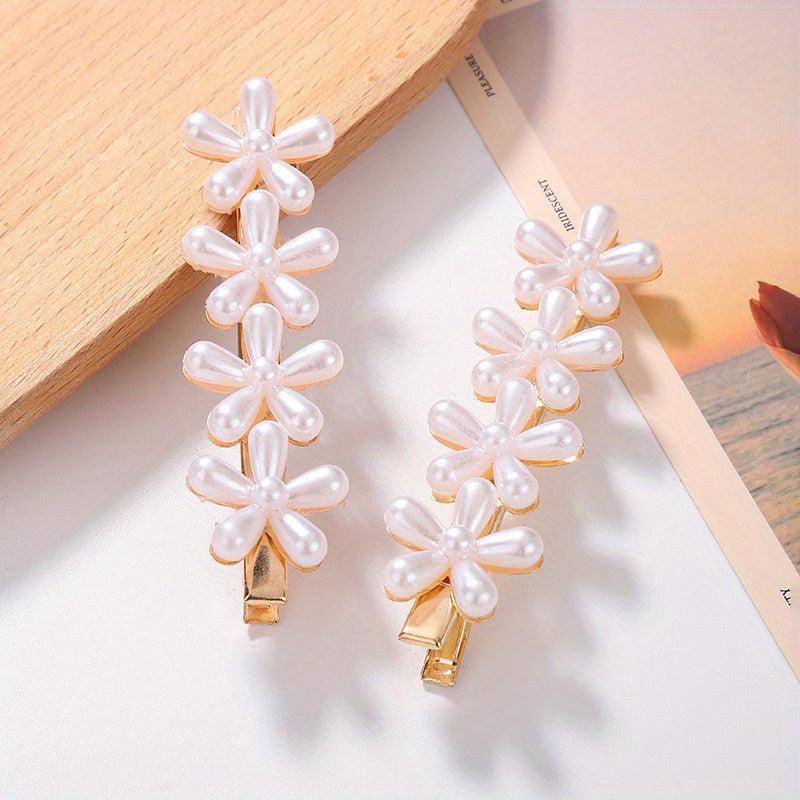 Flower Shape Hair Clip Non slip Duck Billed Clip Hair Accessories