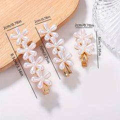 Flower Shape Hair Clip Non slip Duck Billed Clip Hair Accessories