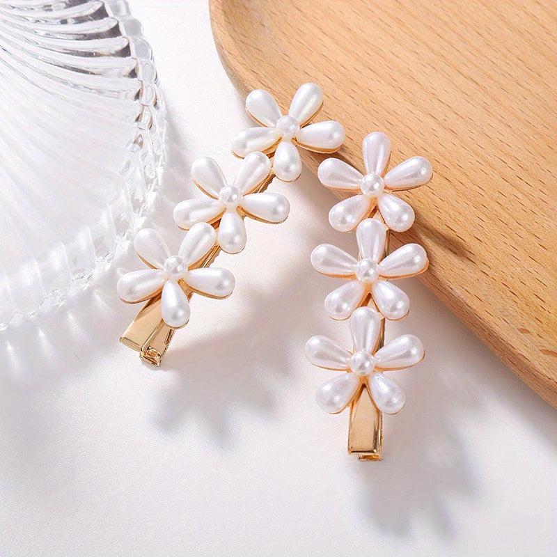 Flower Shape Hair Clip Non slip Duck Billed Clip Hair Accessories