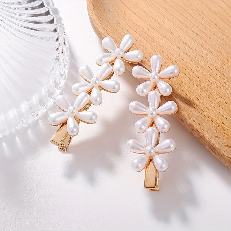 Flower Shape Hair Clip Non slip Duck Billed Clip Hair Accessories