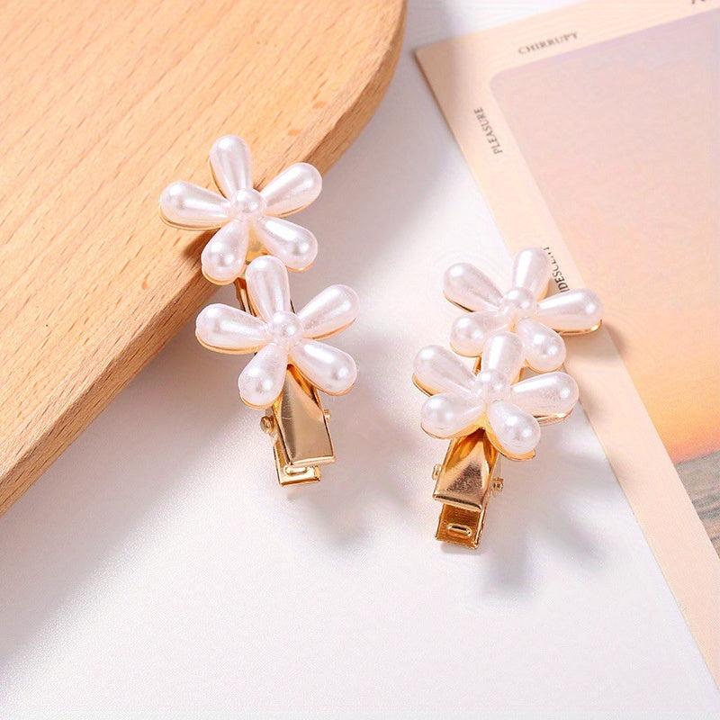 Flower Shape Hair Clip Non slip Duck Billed Clip Hair Accessories