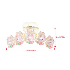 Acrylic Shark Claw Hair Claw Ponytail Holder