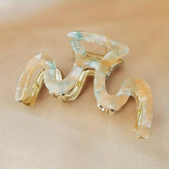 Acetate Wave Hair Clip Back Head Shark Claw Hair Accessories