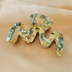 Acetate Wave Hair Clip Back Head Shark Claw Hair Accessories