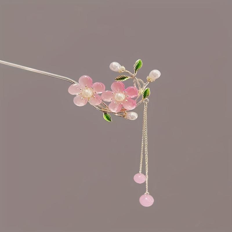 Chinese Flower Hair Pin Pendant Style Hair Stick Hair Accessories